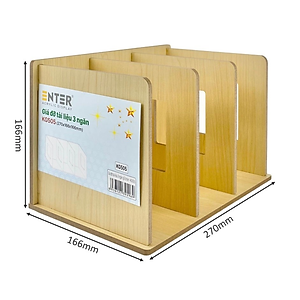 Giá đỡ tài liệu 3 ngăn gỗ Enter KG505 270x166x166mm