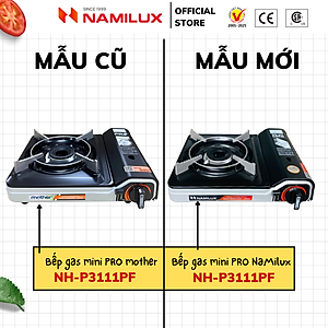 Bếp Gas Du Lịch (Bếp Gas Mini) NaMilux Mother│Van An Toàn Inline Cut│Công Suất 2.6 Kw (2.200 kcal/giờ) - Hàng Chính Hãng