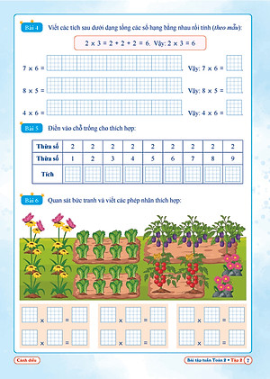Bài Tập Tuần Toán Lớp 2 - Cánh Diều (Tự Chọn Sách)