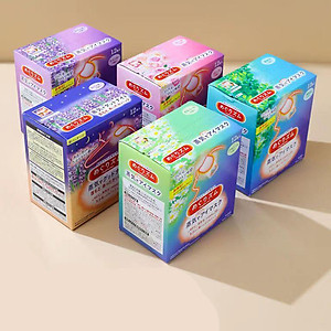Hộp 12 miếng mặt nạ xông hơi thư giãn mắt Kao MegRhythm Nhật Bản