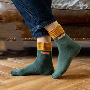 Combo 5 đôi tất Mianxi Unisex lót lông siêu ấm áp giữ nhiệt rất tốt