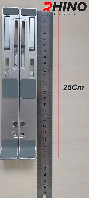 Giá đỡ Laptop, cho ipad, cho macbook tản nhiệt Rhino KL102, kệ đỡ máy tính nhôm cao cấp, gấp gọn, tặng kèm túi đựng - Hàng chính hãng