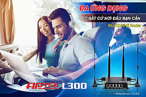Thiết bị phát sóng WIFI 4G APTek L300 - Hàng chính hãng