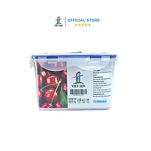 [TẶNG KHAY RÁO NƯỚC] Hộp Đựng Thực Phẩm VIETSON 2400ml Nắp Khóa 4 Cạnh Kín Hơi