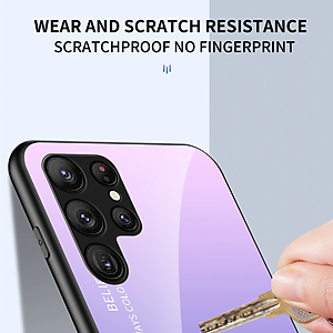 Ốp lưng kính cường lực cho Samsung Galaxy S23 / S23 Ultra / S23 Plus / S23+ hiệu HOTCASE Gradient Case chống sốc chống va đập, hiệu ứng gradient theo góc nhìn, chống sốc cực tốt, chất liệu cao cấp - hàng nhập khẩu