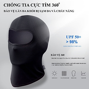 Khăn trùm kín mặt chống nắng, chống tia UV khi đi xe dành cho cả nam và nữ Rimix Khẩu trang băng lụa chống nắng cao cấp chống tia UV, chống bụi, UPF50+ 