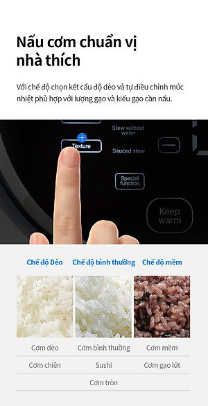 Nồi cơm điện cao tần Locknlock IH pressure rice cooker EJR526GRY (1.8 Lít)- Hàng chính hãng