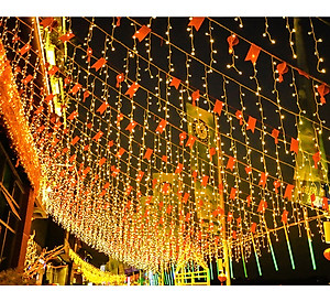 Đèn LED Rèm Treo Ngoài Trời Chống Thấm Nước - Nhiều Kích Cỡ