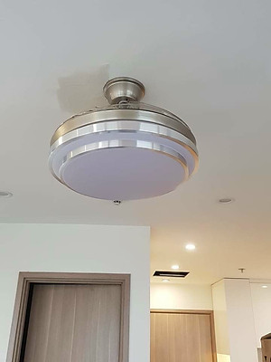 Quạt trần giấu cánh cao cấp - Có điều khiển từ xa - Động cơ DC - Hàng chính Hãng