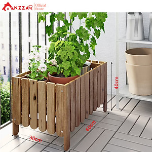 Chậu gỗ trồng cây, hoa, chậu chữ nhật trồng cây ban công-03