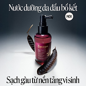 Nước dưỡng da đầu bồ kết Cocoon giảm gàu và chăm sóc da đầu nhạy cảm 140ml