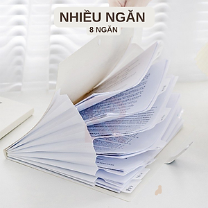 File đựng tài liệu A4 / Túi tài liệu A4 -8 ngăn lưu trữ tài liệu