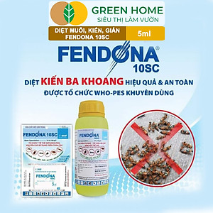 Thuốc Diệt Muỗi Greenhome, Fendona 10sc, Gói 5ml, Hiệu Quả, Không Mùi, Dễ Dùng, Diệt Gián, Ruồi, Kiến Ba Khoang