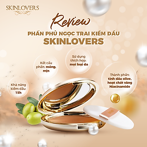 Phấn Trang Điểm Ngọc Trai Eveline Skinlovers Blooming Powder Pact (22g) 