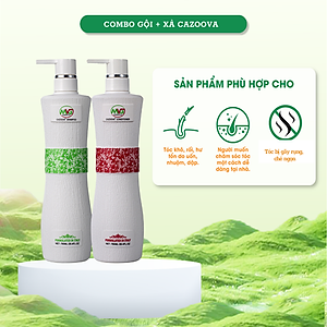 Dầu Gội Cặp Cazoova làm sạch sâu, dưỡng tóc mềm mượt, phục hồi tóc hư tổn 500ml & 780ml
