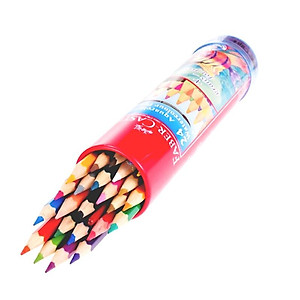 Bút Chì Màu Nước Faber Castell Fish 115924 - 24 Màu Dài - Hộp Thiếc Tròn