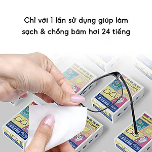 Khăn Lau Kính Nano Hộp 100 Miếng Khăn Giấy Chống Bám Hơi Nước, Chống Mờ Sương, Mồ Hôi, Chống Nhờn - Hàng Loại 1