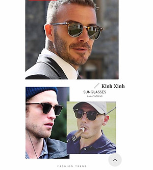 Kính râm Mắt Vuông Unisex Thời Trang Đi Đường Bảo Vệ Mắt