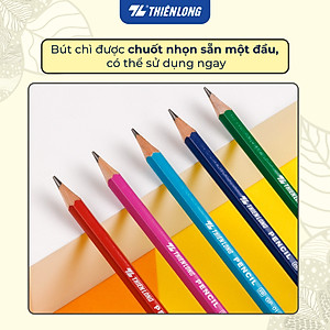 Hộp 10 cây Bút chì gỗ độ cứng 2B Thiên Long GP-01