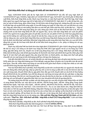 Sách Thuế TAX 2021 - Biểu Thuế Xuất Khẩu - Nhập Khẩu Và Thuế GTGT Hàng Nhập Khẩu (Song Ngữ Anh - Việt)
