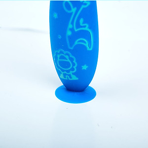 Bàn chải đánh răng silicon cho bé Marcus & Marcus, từ 2 tuổi - Xanh