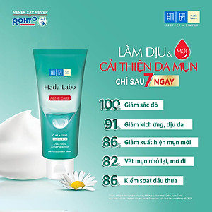 Sữa rửa mặt Hada Labo cho da dầu mụn, da nhạy cảm Hada Labo Acne Care Calming Cleanser 80g