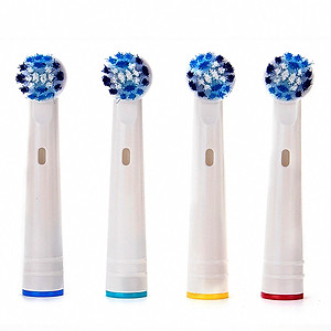 Cho máy Oral B Braun, bộ 4 Đầu Bàn Chải đánh răng điện thay thế MIHOCO EB20-P New  , làm sạch mảng bám, chăm sóc nướu
