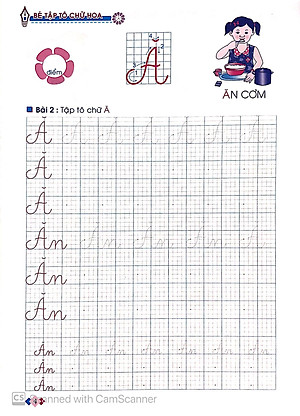 Tủ Sách Cho Bé Vào Lớp 1 - Bé Tập Tô Chữ Hoa Dành Cho Học Sinh Mẫu Giáo Lớn