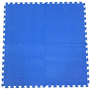 Bộ 4 tấm Thảm xốp trải sàn cho bé ECOBABY, thảm xốp eva đạt tiệu chuẩn Mỹ và Châu Âu - kích thước 1 tấm 60x60cm, độ dày 1cm - màu xanh dương