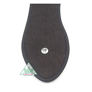 Lót giày vải cotton viền đen Hương Quế CI-13 làm từ vải cotton - bột quế giúp hút ẩm - khử mùi - phòng cảm cúm và cải thiện sức khoẻ