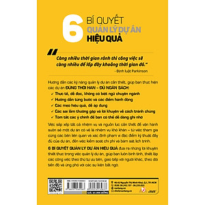 Sách 6 Bí Quyết Quản Lý Dự Án Hiệu Quả