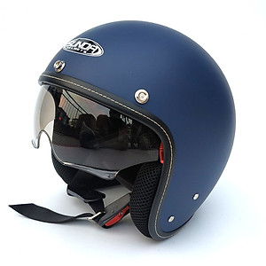 Mũ bảo hiểm 3/4 giấu kính Sunda 388