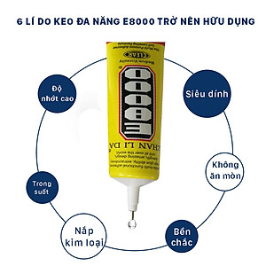 25ml Keo Acrylic E8000 / T8000 Dán Kính Điện Thoại, Dán Giày, Dán Nhựa, Kim Loại, Gỗ, Đá, Thủy Tinh, Da