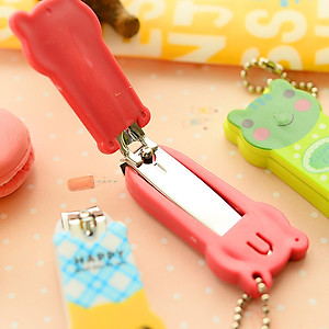 Bấm cắt móng tay móc khóa hình Thú dễ thương PaKaSa - Hình giao ngẫu nhiên