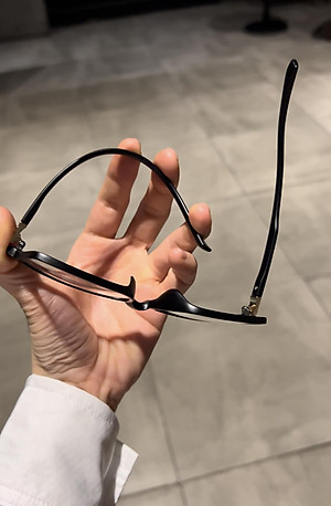 Gọng Kính Cận, Kính Mắt vuông dẻo nhẹ cho nam