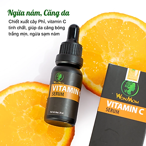 Serum vitamin C trắng da, đánh bay sạm nám Wonmom 20ml