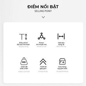 Bàn nâng hạ 2 tầng điều chỉnh chiều cao, bàn làm việc đứng gấp gọn thông minh - GN72