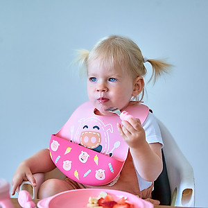 Bộ thìa nĩa tập ăn cho bé Palm Grasp Marcus & Marcus, từ 18 tháng