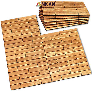 Vỉ Lót Sàn Ban Công Loại Dài 60cm Màu Vàng Thương Hiệu ANKAN Dùng Để Lót Ban Công Sân Vườn Sân Thượng Hành Lang Văn Phòng (1 Vỉ)