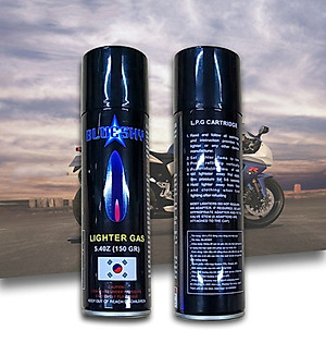 Bình Gas Bơm Bật Lửa Bluesky 5 Đầu Bơm Dung Tích 150gr/275ml Siêu Tiện Dụng, Bình Bơm Gas Bật Lửa Hàn Quốc