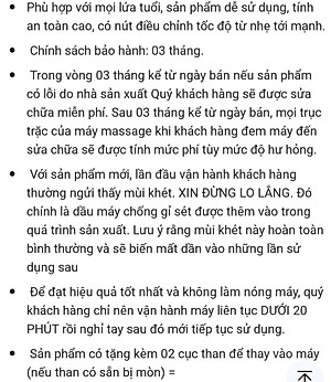 Máy Massage Cầm Tay Phú Quý LOẠI 1 (Tặng Kèm 1 Bộ Than)