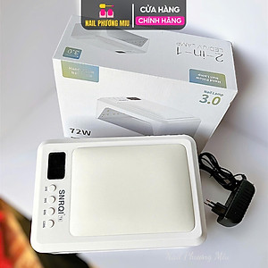 Máy Hơ T8 SNRQI Bản Mới 2025 LED TRẮNG 72W Làm Nail Nhanh Khô Sơn Gel, Bảo Hành 6 Tháng, Khoang Rộng Hơ 2 Tay Cùng Lúc, 4 Chế Độ Hơ Đệm Kê Tay 60 Bóng