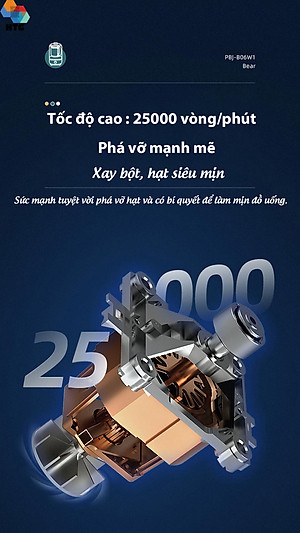 Máy Làm Sữa Hạt Cách Âm, Máy Xay Sữa Hạt BEAR PBJ-B06S2 9 Chức Năng Nấu Xay, Dung Tích 1.5 Lít Công Suất 800 W - Hàng Chính Hãng