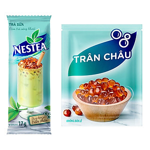 Trà sữa NESTEA trân châu hộp 5 gói x 17 g
