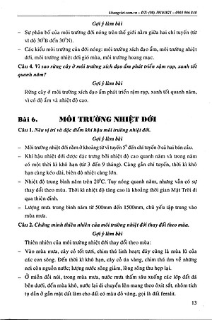 Sách Bồi Dưỡng Học Sinh Giỏi Địa Lí Lớp 7 (Tái Bản)