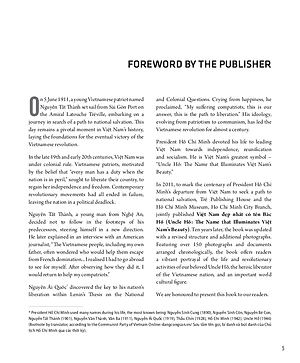 Sách The Legacy of Hồ Chí Minh. Uncle Hồ: The Name that Illuminates Việt Nam's Beauty