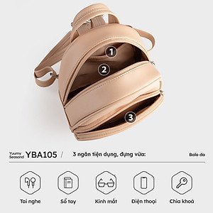 Balo Yuumy ( Thời trang nữ phong cách dễ thương - Balo da Seasand YBA105 )
