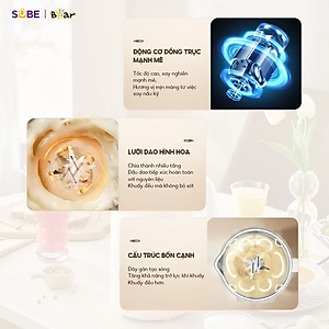 Máy làm sữa hạt Bear 1L SB-SH09Q 1L (800W)- Hàng chính hãng