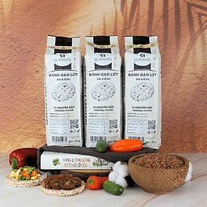 [Vị Huyền Mễ, Nguyên Bản, Yến Mạch] - Bánh Gạo Lứt Ăn Kiêng GUfoods 170g - Tập Gym, Giảm Cân, Thực Dưỡng, Eat Clean, Ăn Vặt Healthy, Không Chiên Dầu