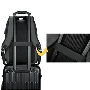 ( XEM VIDEO ) Balo laptop nam nữ Hàn quốc thời trang dày dặn chống thấm nước để được laptop 26x36cm 113 BEE GEE ( balo hộp 2 kéo ngang )